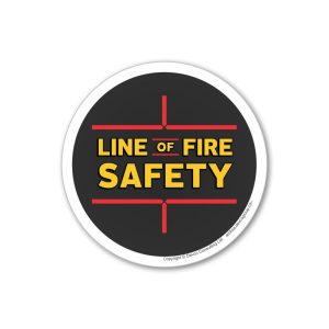 Line of Fire Logo Hard Hat Decal