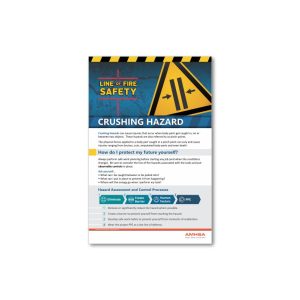 Line of Fire Crushing Hazard Poster
