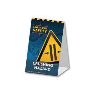 Line of Hazard Crushing Hazard Tent Card