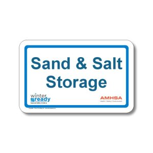 Sand & Salt Storage Bin Sign
